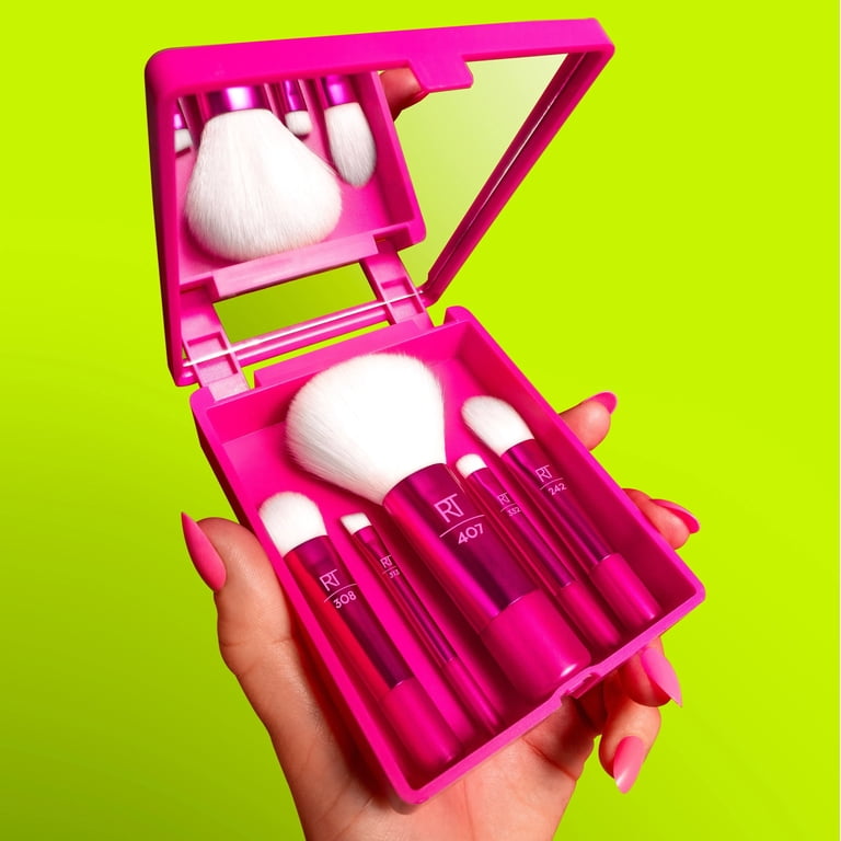 Real Techniques Glow-To-Go Travel Makeup Brush Kit - Walmart.com