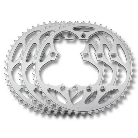 Stronglight Dural 5083 9/10sp Chainrings 130 PCD  SILVER Silver  Shimano 54T Outer
