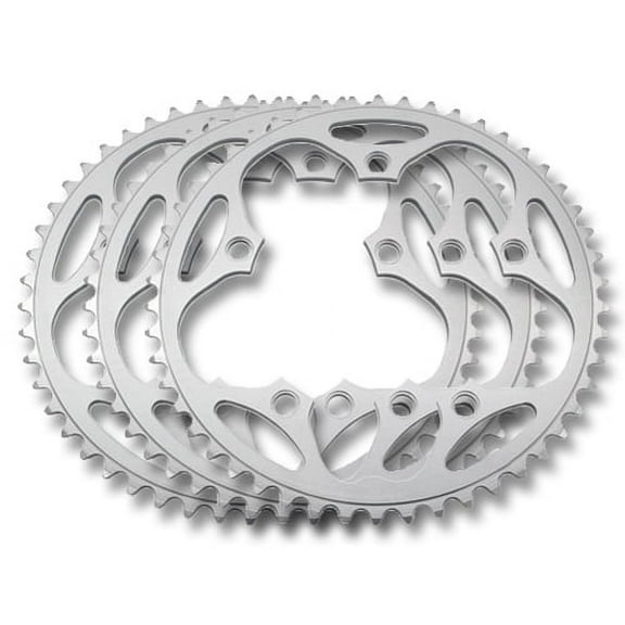 Stronglight Dural 5083 9/10sp Chainrings 130 PCD  SILVER Silver  Shimano 54T Outer