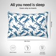 thumbnail image 2 of Satin Pillowcase For Hair And Skin, Dragonfly Dark Blue Soft And Cooling Similar To Silk Pillow Cases Standard Size 20x30 Inches, Pillow Covers With Hidden Zipper, Gifts For Women Men, 2 of 8