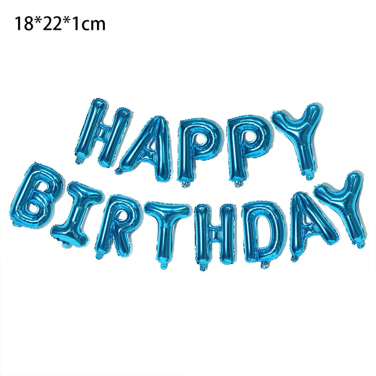 Letter Balloons - Custom Balloon letters | Alphabet Balloons | Foil Letter  Ballon | Mylar Balloons | Custom Birthday Balloon Banner，blue