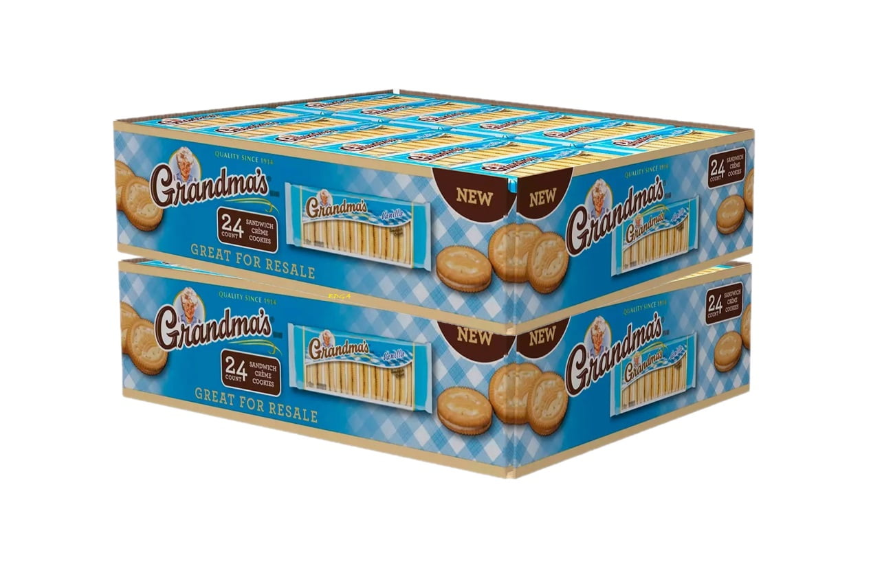 2 Pack Grandma's Vanilla Sandwich Crème Cookies (24 pk.)