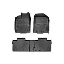 WeatherTech Custom Fit FloorLiners compatible with 2011-2014 Ford Edge - 1st & 2nd Row, Black