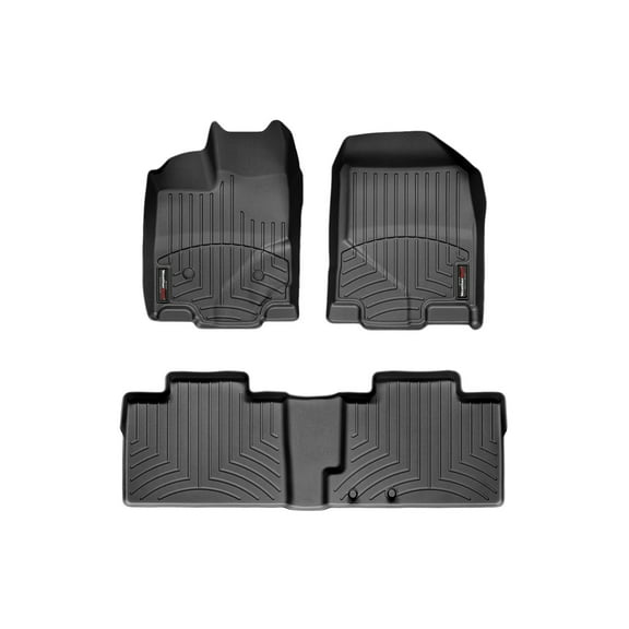 WeatherTech Custom Fit FloorLiners compatible with 2011-2014 Ford Edge - 1st & 2nd Row, Black
