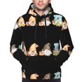 thumbnail image 4 of KLL Coffee Gnome (2) Print Mens Hoodie Long Sleeve Casual Pullover Hooded Sweatshirt Fashion Drawstring Hoodies with Pocket-XX-Large, 4 of 6