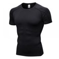 thumbnail image 1 of Men Quick Dry Crew Neck T Shirts ，Athletic Running Gym Workout Short Sleeve Tee Tops Bulk, 1 of 7