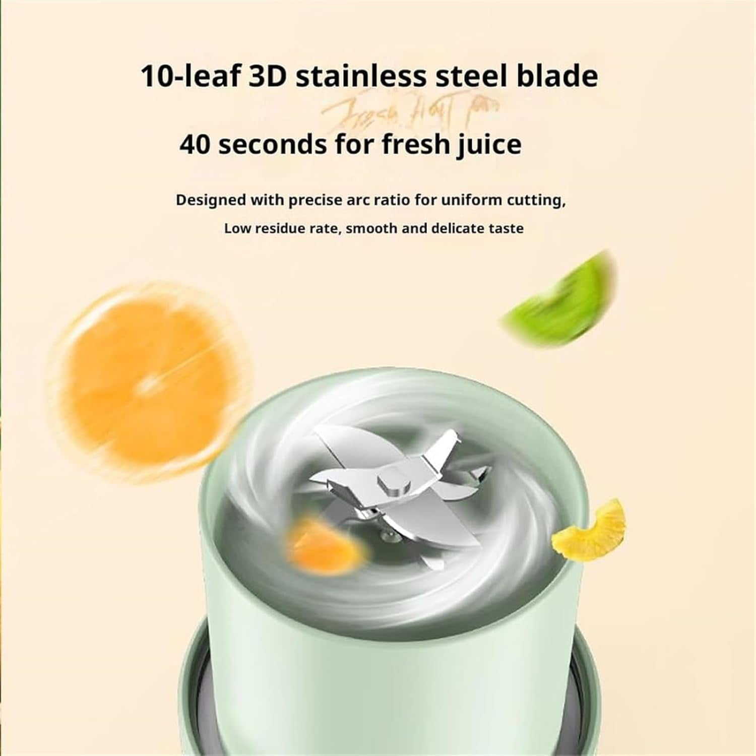 Mizuka Blender Mini, Mizuka Blender Mini Japan, 28oz Hand Blenders - Directly Squeezed, No Filter Required, USB-C Rechargeable, One Cup with Double Lid, Large-Capacity (Blue)