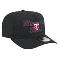 thumbnail image 3 of Men's New Era Black Minnesota Twins Chainstitch 9FIFTY A-Frame Snapback Hat, 3 of 5