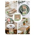 thumbnail image 3 of Happy Easter Bunny Cloth Napkins Set of 4 Reusable Dinner Napkins, Spring Floral Wooden Sage Green Plaid Cocktail Napkin Washable Table Napkins for Wedding/Holiday Party/Baby Shower 20"x20", 3 of 7