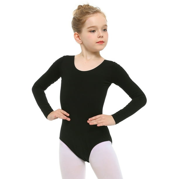 Stelle Girls Long Sleeve Basic Ballet Leotard for Girls/Toddlers/Kids