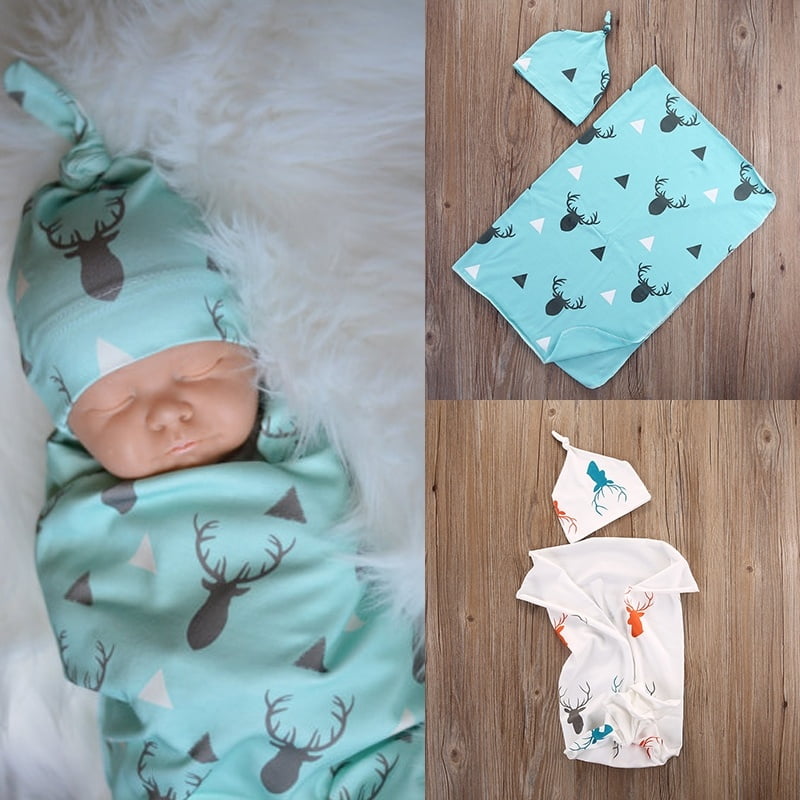 Baby Newborn Swaddle Blanket Muslin Wrap Infant Towel Sleeping Cotton Soft Bath 