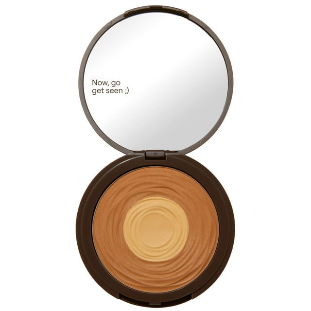 Polvo fijador de núcleo iluminador Hueskin Live Tinted - Polvo fijador difuminado para control de brillo hidratante formulado con fitoscualano hidratante para un acabado mate suave y natural - Tono me