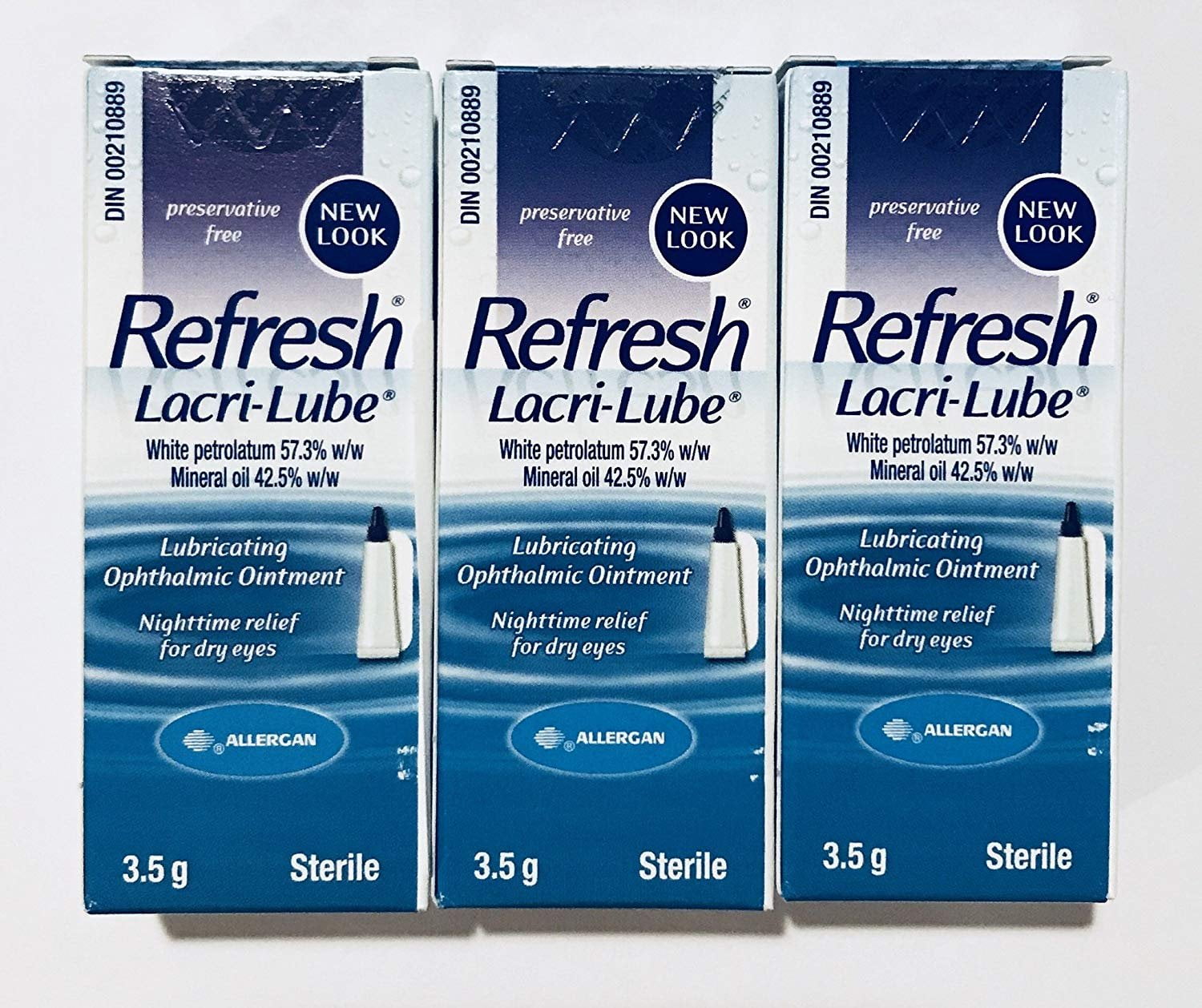 REFRESH LACRILUBE Lubricant Eye Ointment 3.50 g (Pack of 3)