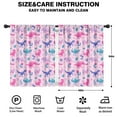 thumbnail image 2 of Blackout Kids Curtains,Pink Dinosaurs Flowers Leaves Pattern Childrens Insulated Curtains Set Of 2,Bedroom Essentials,Toddler Room Decor 42"x54", 2 of 5