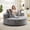 Grey, variant on YWEN 55" W Oversized Round Swivel Accent Barrel Chair,360 Degree Chenille Upholstered Comfy Circle Chaise Lounge Chair Indoor,Modern Deep Seat Single Sofa Armchair for Living Room,Apartment,Office