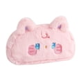 thumbnail image 4 of Estuche de peluche para lápices, bolsa de papelería con forma de animal de peluche, monedero, organizador novedoso, suave Rosa, 4 of 9