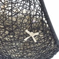 thumbnail image 6 of Modway Encase Sunbrella® Swing Outdoor Patio Lounge Chair in Black Beige, 6 of 7