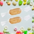 thumbnail image 2 of HLONK Gift Wrapping Paper Candy Cellophane Clear Wrappers Bouquet Transparent Wraps 100 Pcs, 2 of 6