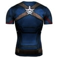 thumbnail image 2 of Superhero Compression T-Shirts - Men's Crew Neck - Captain America, 2 of 7