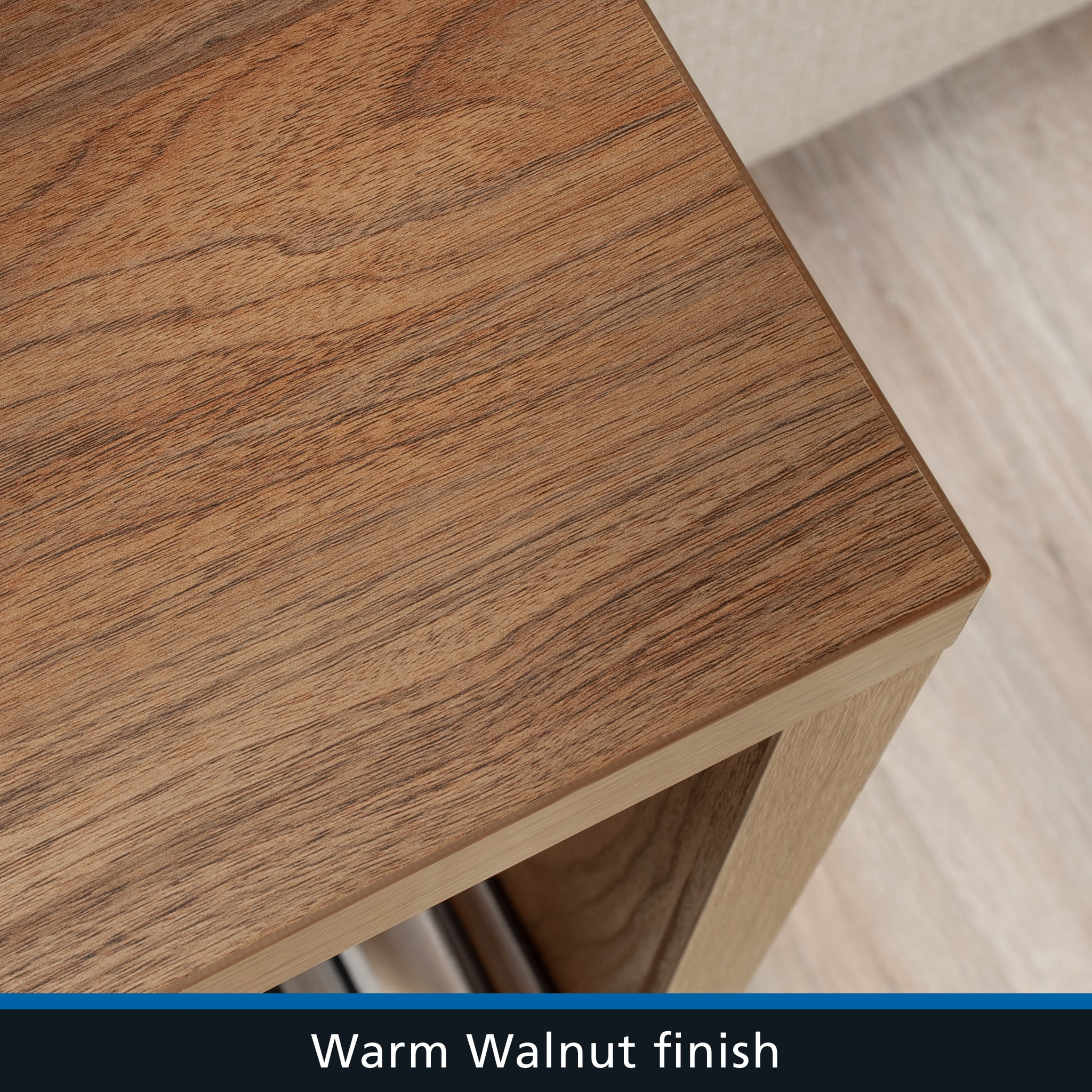 Mainstays Westley Console Table, Warm Walnut Finish