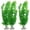 C001- Green, variant on Plastic Plants, Realistic Artificial Plants, Green Leaf, Green Decorations, Fish Tank Plants, Betta Fish Tank Decor, Aquarium Decorations, Freshwater Habitat, Weighted Base, 3 Set