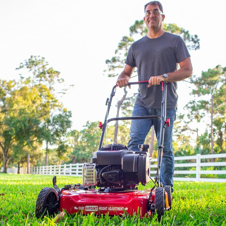 Hyper Tough 20-inch 125cc Gas Push Mower with Briggs & Stratton