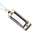 thumbnail image 2 of Mini Harmonica Necklace, 4 Holes And 8 Sounds Portable Small Harmonica Necklace For Pendant, 2 of 8