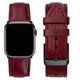 thumbnail image 1 of Correa De Cuero De Cocodrilo Burdeos Compatible Con Correas De Apple Watch 42 Mm 41 Mm 40 Mm 38 Mm Para Iwatch Hombres Correa De Repuesto Smartwatch Series 10 9 8 7 6 5 4 3 2 1 Se Hecho A Mano Aw-70-D, 1 of 1