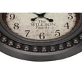 thumbnail image 3 of Wall Clock Clocks, 20" Round, Wall Clock, Antique Brown, Transitional,Modern Wall Clock, 3 of 4