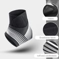 thumbnail image 3 of Tobillera de compresión transpirable para hombres y mujeres, funda elástica para esguince de pie para protección deportiva, 2 uds., 3 of 6