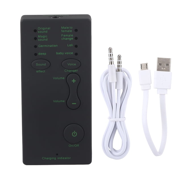 Tarjeta de sonido para transmisión web en vivo de teléfono móvil de 300 mAh/3,7 V, cambiador de voz USB externo