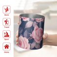 thumbnail image 5 of 12oz Coffee Tumblers Pioneer Flower Stainless Steel Vacuum Insulated Travel Tumbler Coffee Cups Mug with Lid and Straw with Cleaning Brush for Cold & Hot Drinks, 5 of 5
