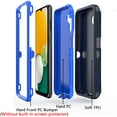 thumbnail image 6 of TASHHAR Samsung Galaxy A04S Case/A13 5G Case Military Grade Heavy Duty Protection 3 in 1 Shockproof Armor Rugged Durable for Galaxy A04S/A13 5G Phone - Dark Blue+Blue, 6 of 7