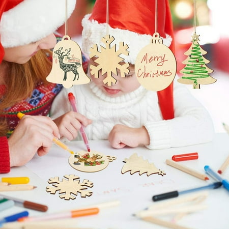 

Gwong 10Pcs/Set Xmas Pendant Creative Shape Wide Application Lightweight Festival Touch DIY Hanging Decor for Home