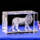thumbnail image 4 of Estatua de león de cristal grabada con láser 3D de 1 pieza para decoración del hogar, cumpleaños, regalos (50 x 50 x 80 mm), 4 of 5