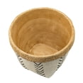 thumbnail image 4 of A and B Home A&B Home White and Natural Round Planters (Set of 2), 4 of 5