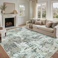 thumbnail image 4 of WIPONKEN 9x12 Large Area Rug for Living Room and Bedroom, Washable Modern Abstract Low-Pile Mat with Non-Slip Backing, 4 of 8