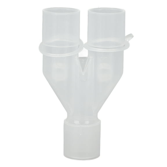Falleo Clearance Reusable Breathing Machine Tubing Adapter 15mm to 22mm Y Shape Plastic Oxygen Tubing Adapter