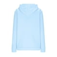 thumbnail image 6 of Goodeals Sweatshirt Hoodie Women Oversized Graphic Sweatshirt Teen Girls Cute Lover Letter Graphic Print Tops Valentine's Day Long Sleeve Fleece Pullover Shirts(Light Blue,XL)Online Deals, 6 of 6