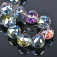 thumbnail image 3 of U8MO 10pcs 20mm Big Round Faceted Crystal Glass Ball Loose Beads for Jewelry Making-Blue Colorized, 3 of 5
