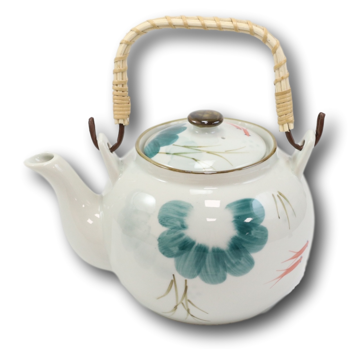 Feng Shui Yin Yang Koi Fish Pair In Lily Pond Ceramic Tea Pot 38oz Teapot Decor - image 3 of 4
