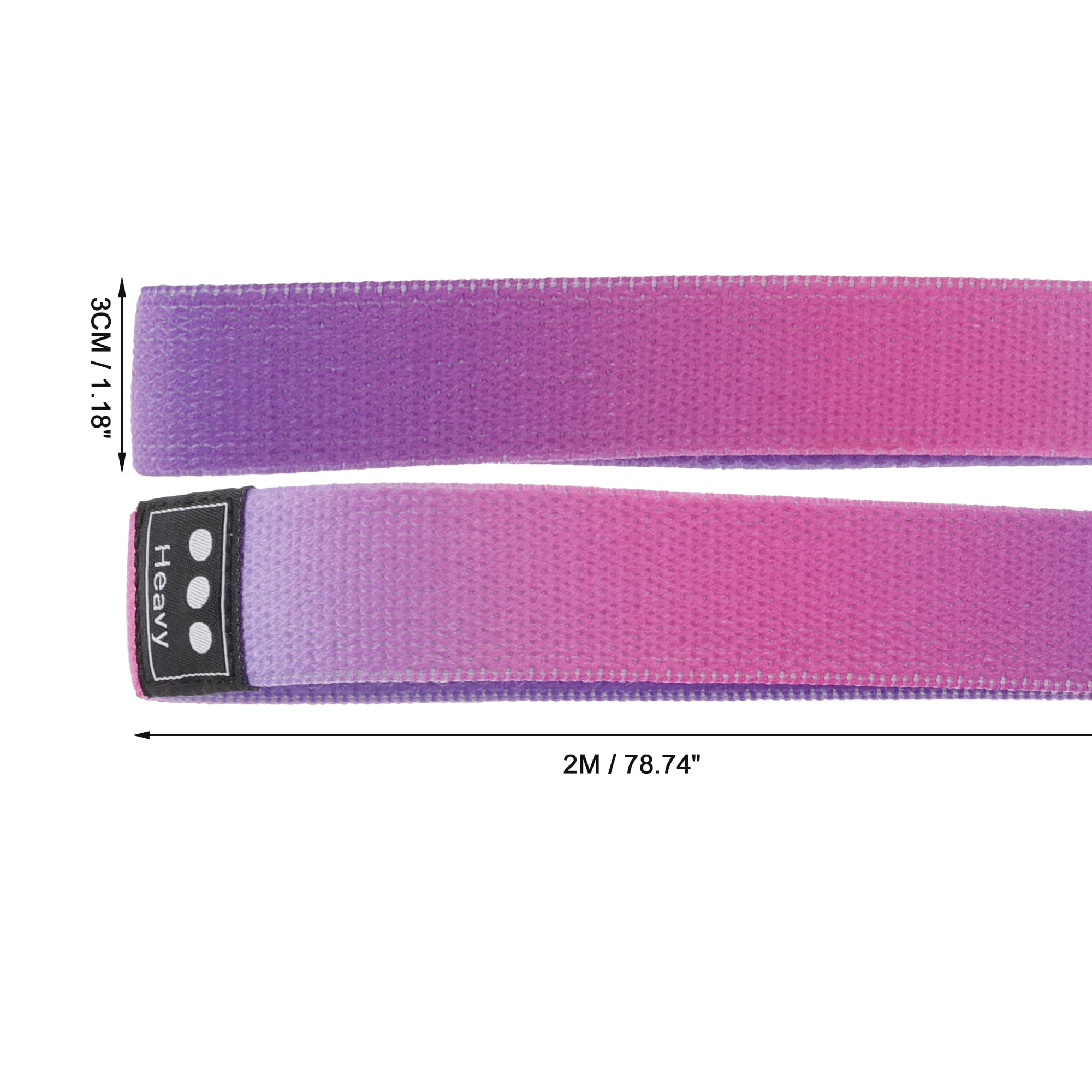 Unique Bargains 1pc Women Yoga Stretch Band 78.74 Length Gradient Blue