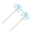 thumbnail image 3 of CIMAXIC Bright Assorted Color Pinwheels for Kids Decorative Windmill Toy and Garden Decor 2Pcs Plastic,17.72"X7.09"X6.3", 3 of 4