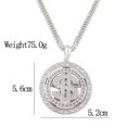 thumbnail image 6 of KEINXS Big Rotatable Us Dollar Money Sign Pendant Necklace Men Rapper Hip Hop, 6 of 6