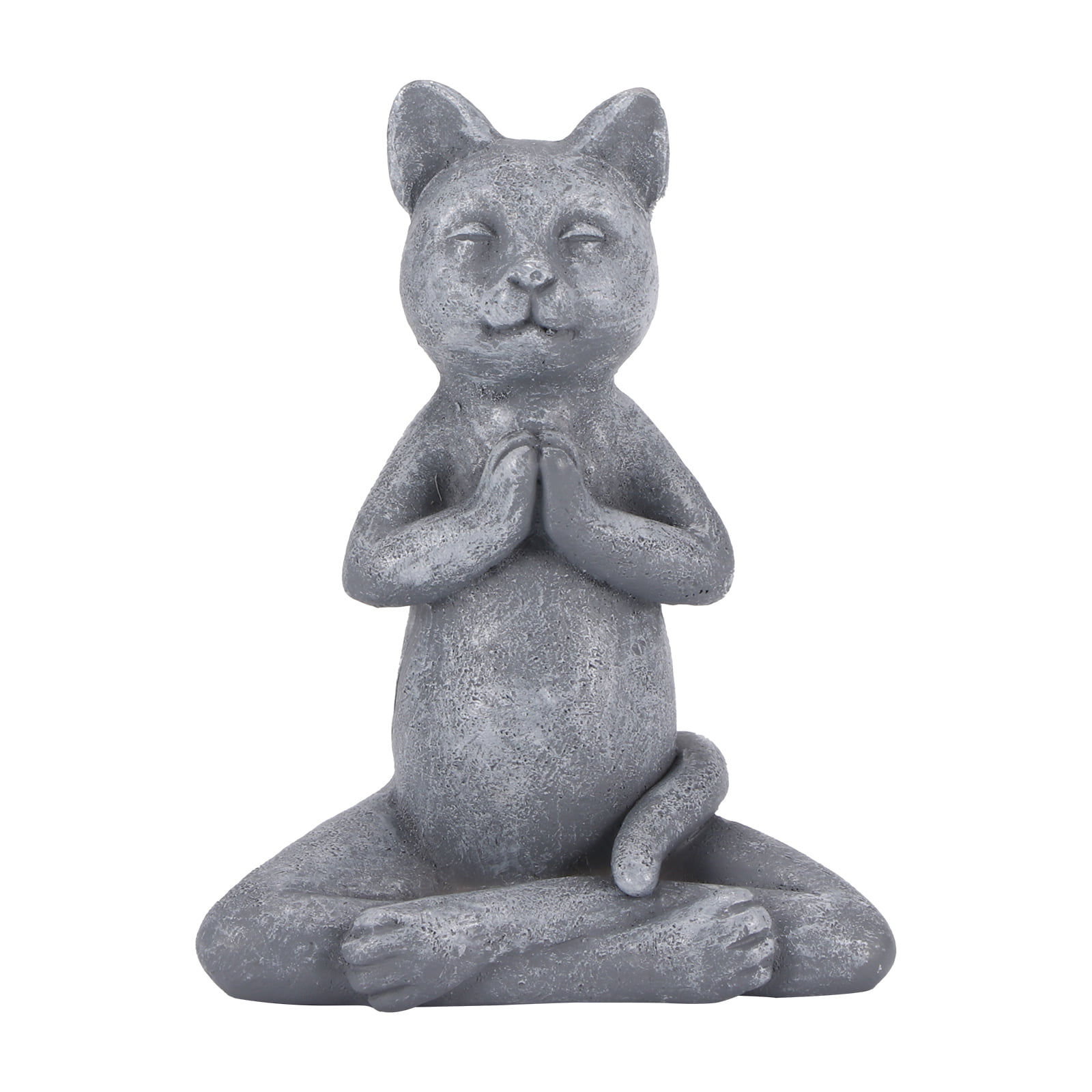 Meditating Cat Figurine New 