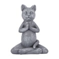 thumbnail image 2 of Animal Meditando Estado De Yoga Estatuilla De Gato Resina Adorno De Jardín Al Aire Libre Portátil Buda Zen Meditación Gato Piedra Gris Decoración Para Jardín Patio Patio Hogar Cubierta Moyic HA026929-01, 2 of 5