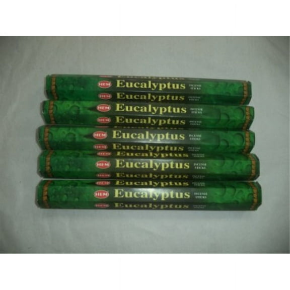 hem eucalyptus 100 incense sticks (5 x 20 stick packs)