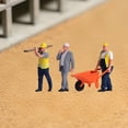 thumbnail image 6 of 3 Pieces Construction Worker Mini People Figurine Resin Hand Painted for Car Display Collectors Decor, 6 of 7