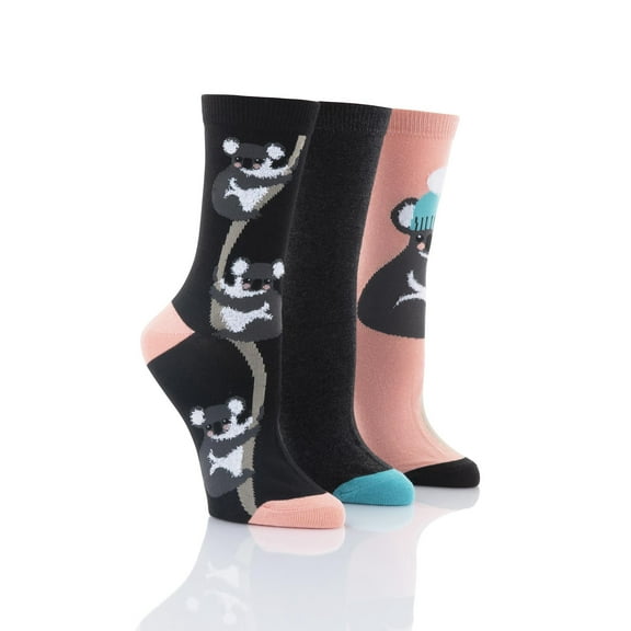 Ladies Koala Socks - 3 Pair Pack