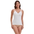 thumbnail image 4 of DARING DIVA Women's Crisscross Nursing Lace Trim Maternity Camisole Tank Tops L White, 4 of 6